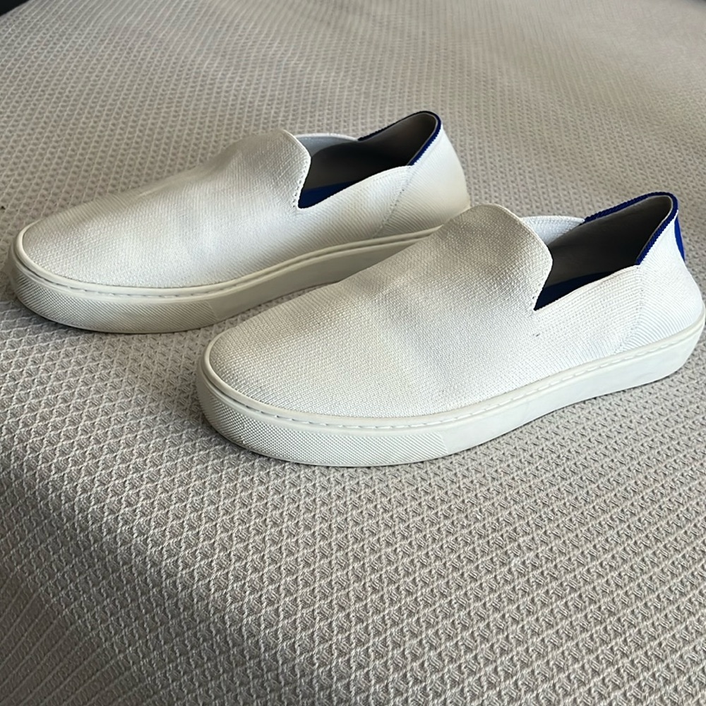 Rothys white slip on sneaker 8 1/2w